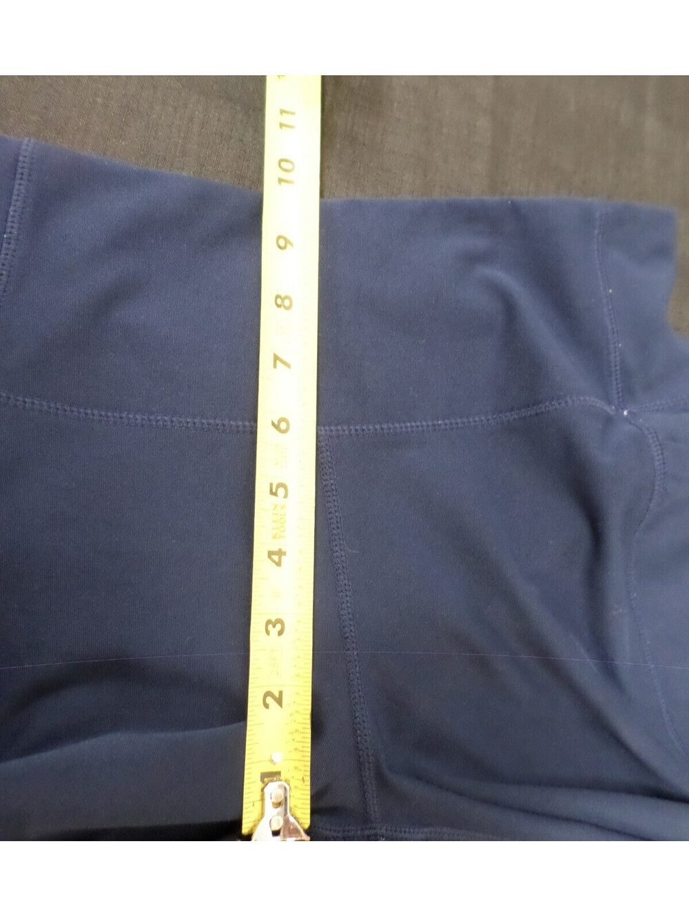 EUC DESIGNER MONDETTA PERFORMANCE LUXURY POLY BLEND BLUE LEGGINGS WOMEN'S SMALL - Picture 12 of 16